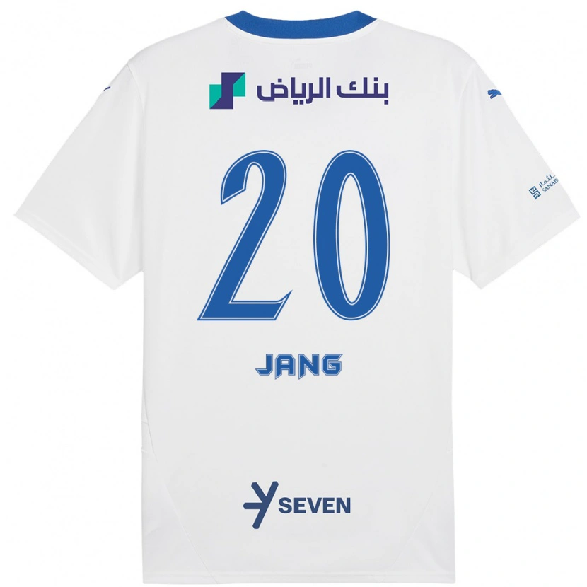 Danxen Kinder Hyun-Soo Jang #20 Weiß Blau Auswärtstrikot Trikot 2024/25 T-Shirt