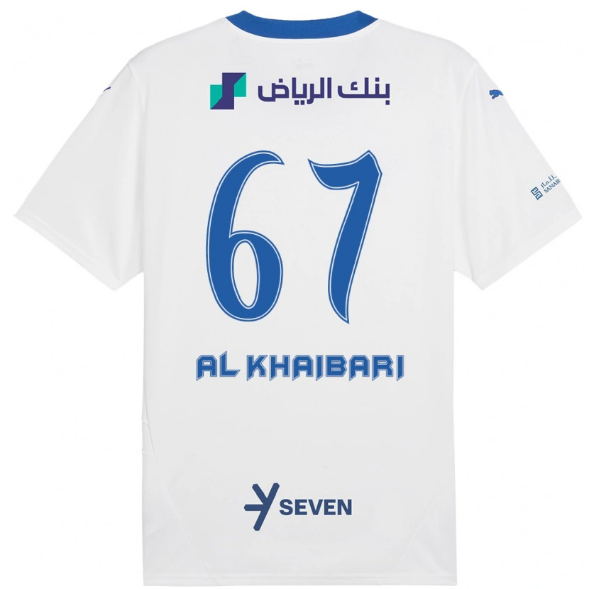 Danxen Kinder Mohammed Al-Khaibari #67 Weiß Blau Auswärtstrikot Trikot 2024/25 T-Shirt