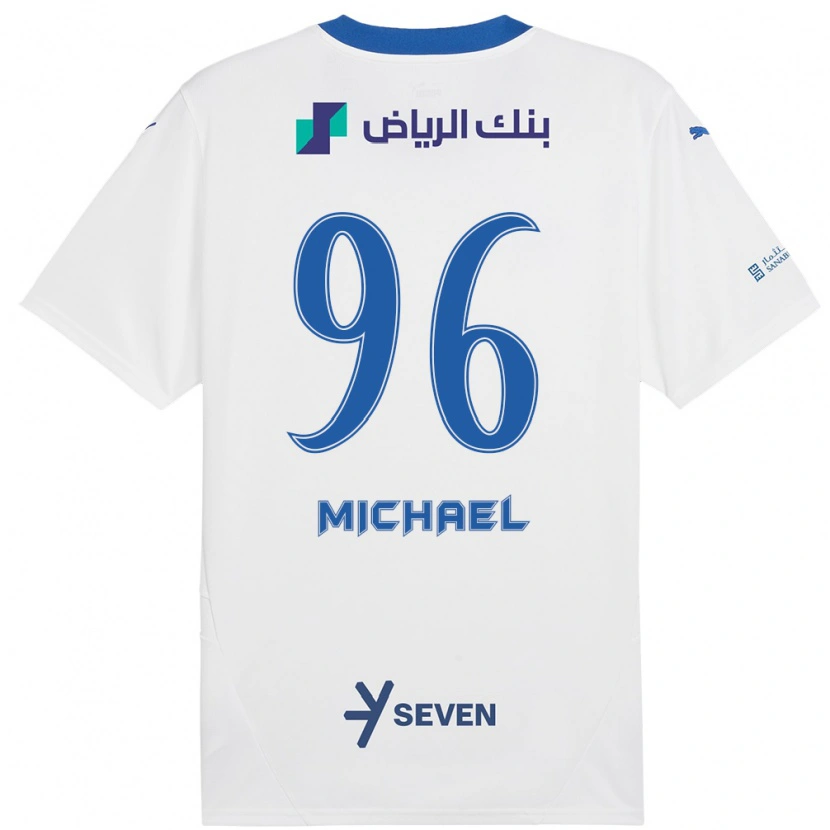 Danxen Kinder Michael #96 Weiß Blau Auswärtstrikot Trikot 2024/25 T-Shirt