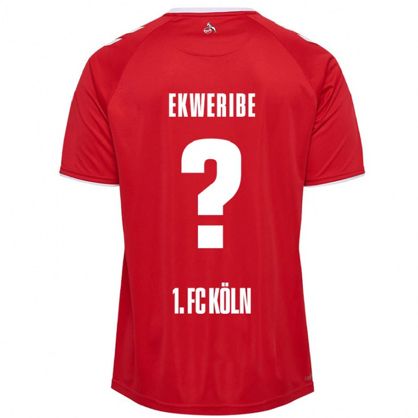 Danxen Kinder Kevin Ekweribe #0 Rot Weiß Auswärtstrikot Trikot 2024/25 T-Shirt