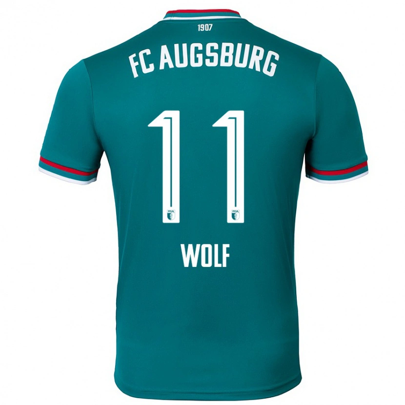 Danxen Kinder Marius Wolf #11 Dunkelgrün Auswärtstrikot Trikot 2024/25 T-Shirt