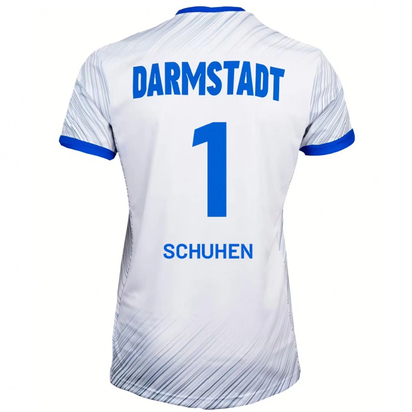 Danxen Kinder Marcel Schuhen #1 Weiß Blau Auswärtstrikot Trikot 2024/25 T-Shirt