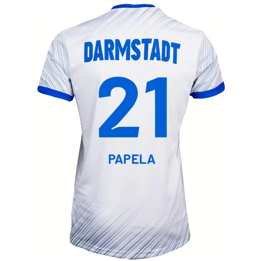 Danxen Kinder Merveille Papela #21 Weiß Blau Auswärtstrikot Trikot 2024/25 T-Shirt