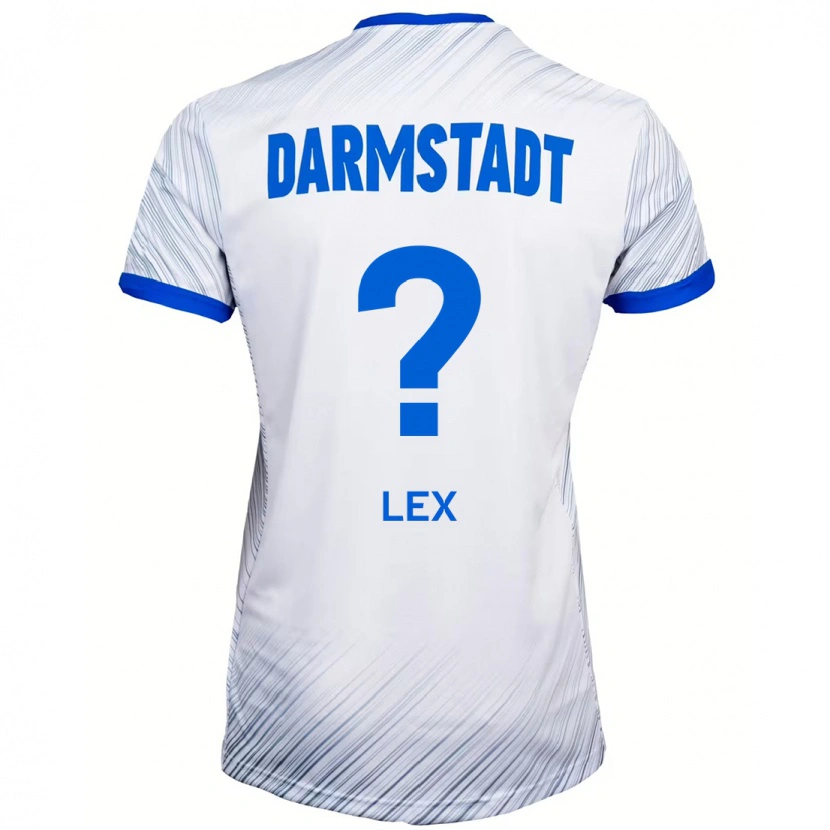 Danxen Kinder Claudius Lex #0 Weiß Blau Auswärtstrikot Trikot 2024/25 T-Shirt