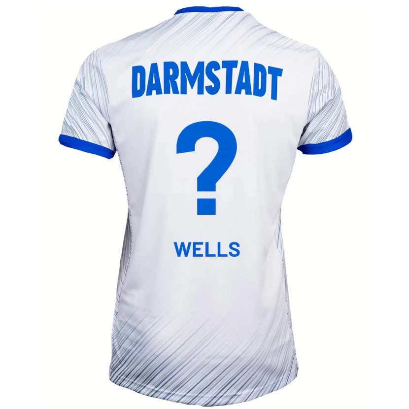 Danxen Kinder Finnley Wells #0 Weiß Blau Auswärtstrikot Trikot 2024/25 T-Shirt