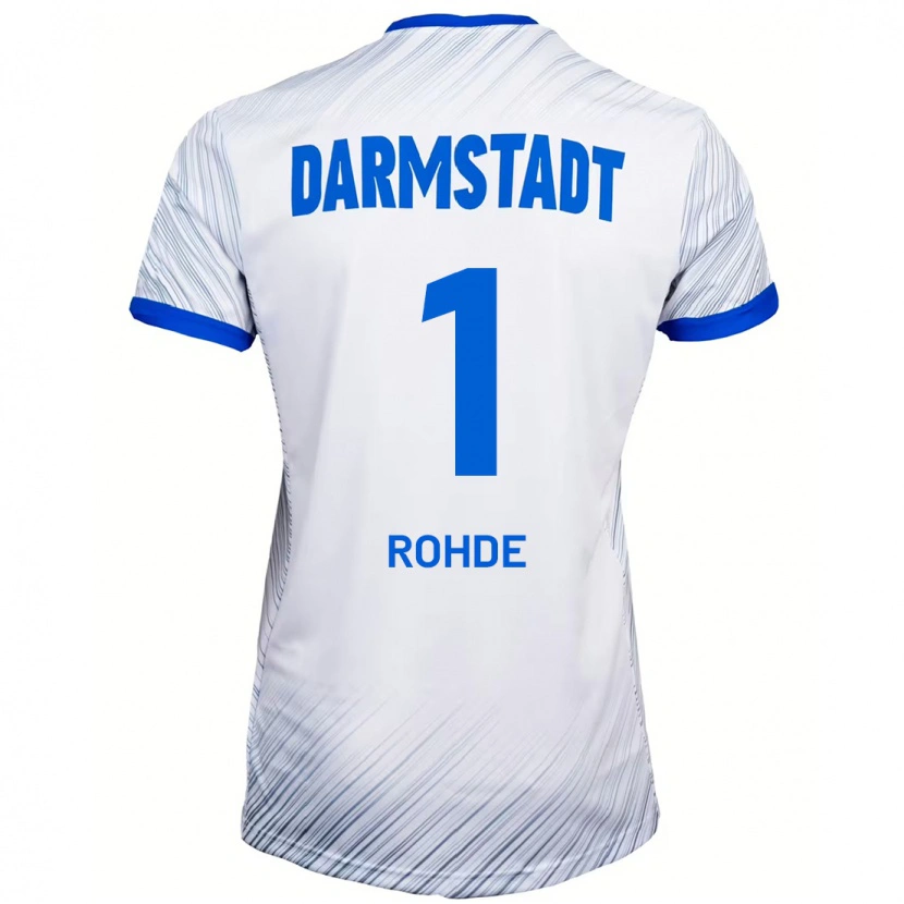 Danxen Kinder Til Rohde #1 Weiß Blau Auswärtstrikot Trikot 2024/25 T-Shirt