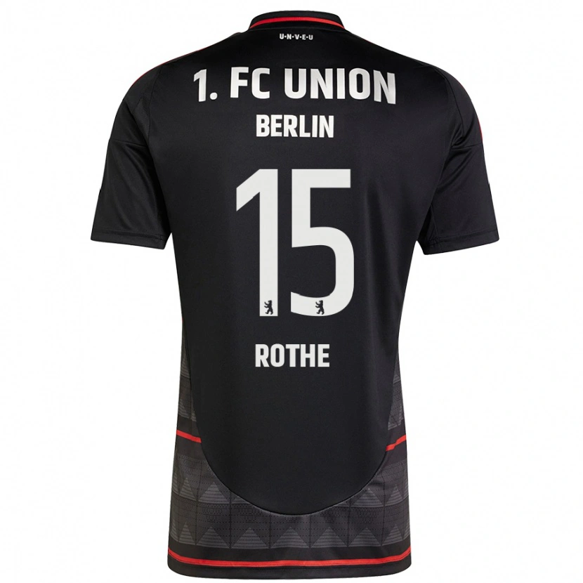 Danxen Kinder Tom Rothe #15 Schwarz Auswärtstrikot Trikot 2024/25 T-Shirt