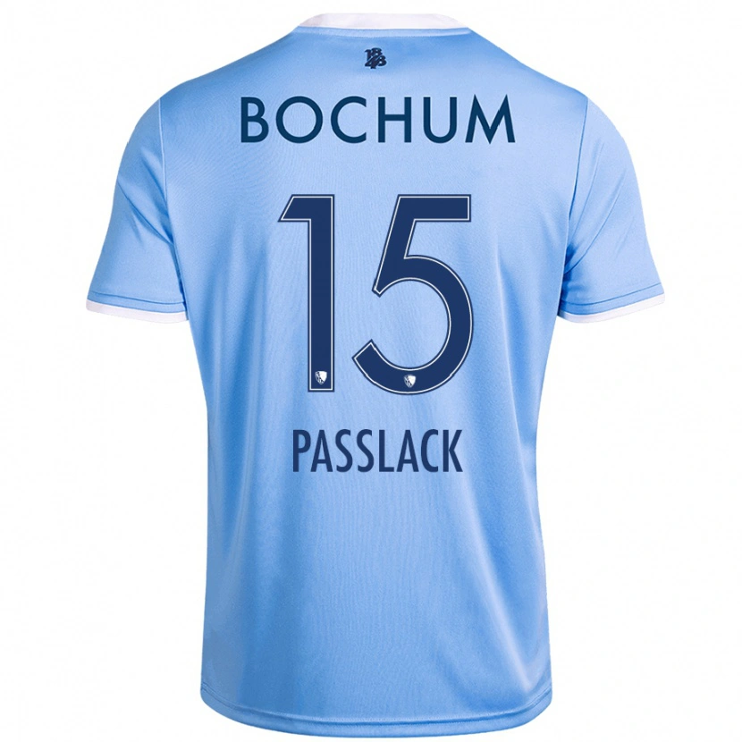 Danxen Kinder Felix Passlack #15 Himmelblau Auswärtstrikot Trikot 2024/25 T-Shirt