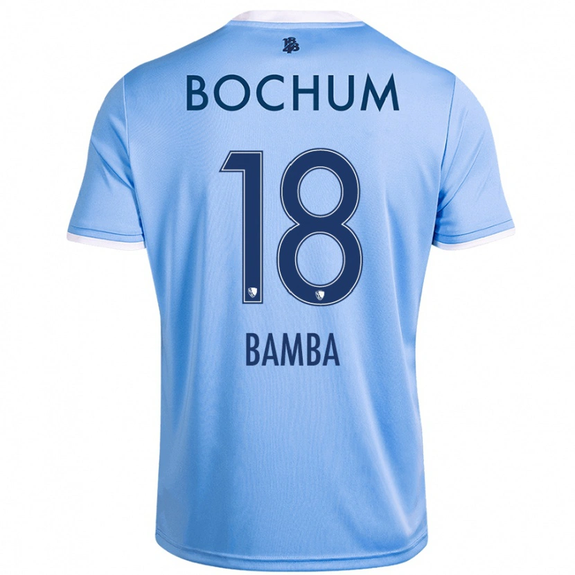 Danxen Kinder Samuel Bamba #18 Himmelblau Auswärtstrikot Trikot 2024/25 T-Shirt