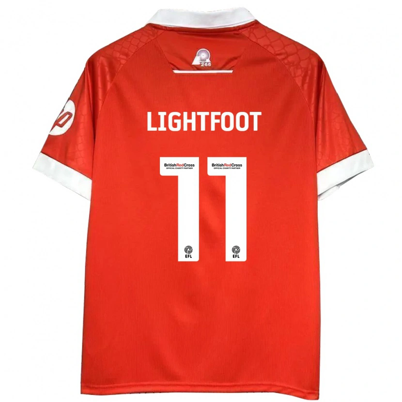 Danxen Herren Amber Lightfoot #11 Rot Weiß Heimtrikot Trikot 2024/25 T-Shirt