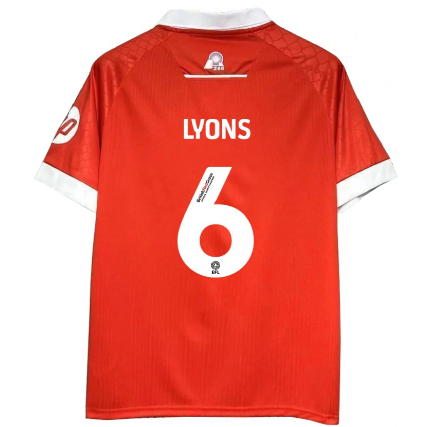 Danxen Herren Lauryn Lyons #6 Rot Weiß Heimtrikot Trikot 2024/25 T-Shirt