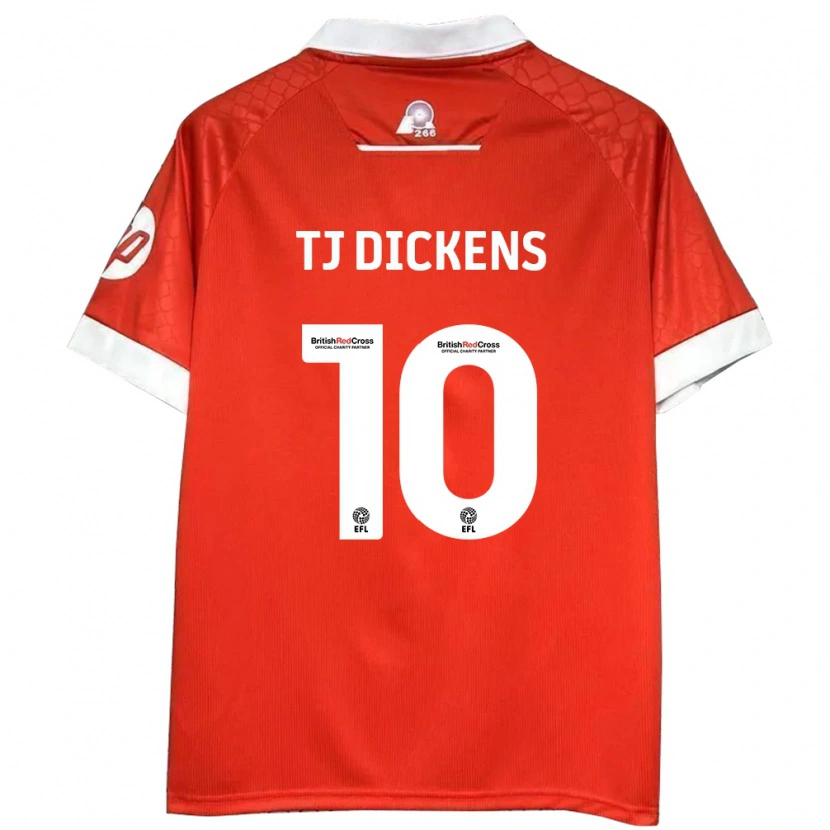 Danxen Herren Tonicha Tj Dickens #10 Rot Weiß Heimtrikot Trikot 2024/25 T-Shirt