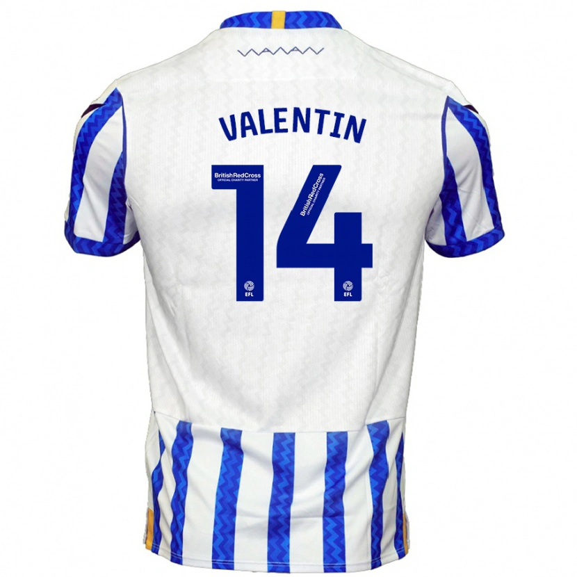 Danxen Herren Pol Valentín #14 Blau Weiß Heimtrikot Trikot 2024/25 T-Shirt