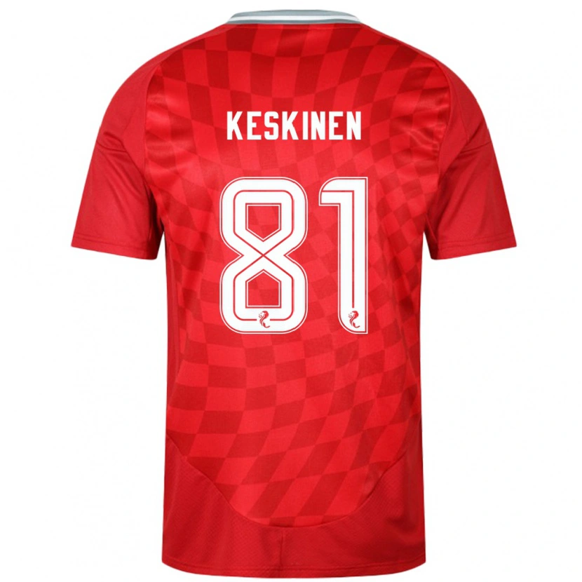 Danxen Herren Topi Keskinen #81 Rot Heimtrikot Trikot 2024/25 T-Shirt