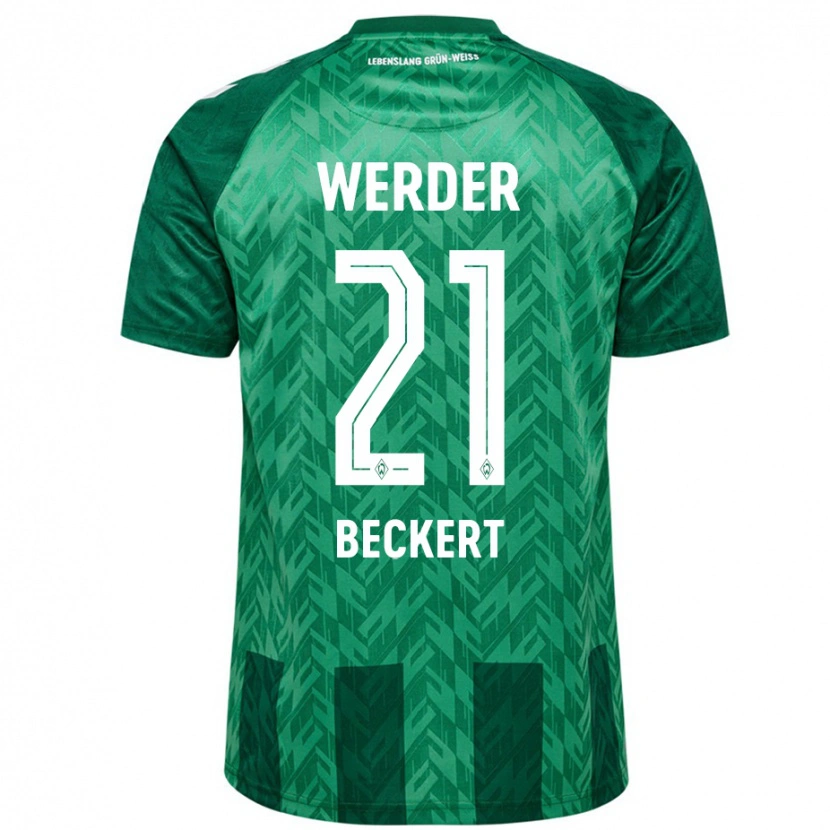 Danxen Herren Jonathan Beckert #21 Grün Heimtrikot Trikot 2024/25 T-Shirt