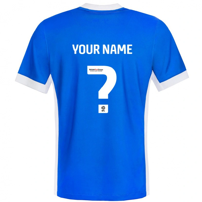 Danxen Herren Ihren Namen #0 Blau Weiß Heimtrikot Trikot 2024/25 T-Shirt