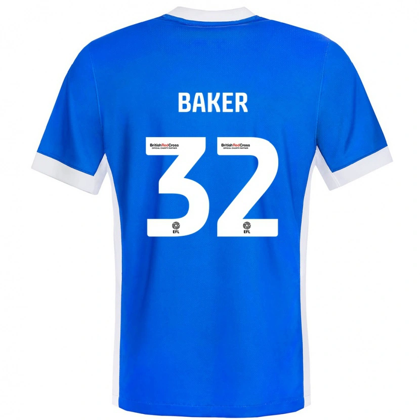 Danxen Herren Ava Baker #32 Blau Weiß Heimtrikot Trikot 2024/25 T-Shirt