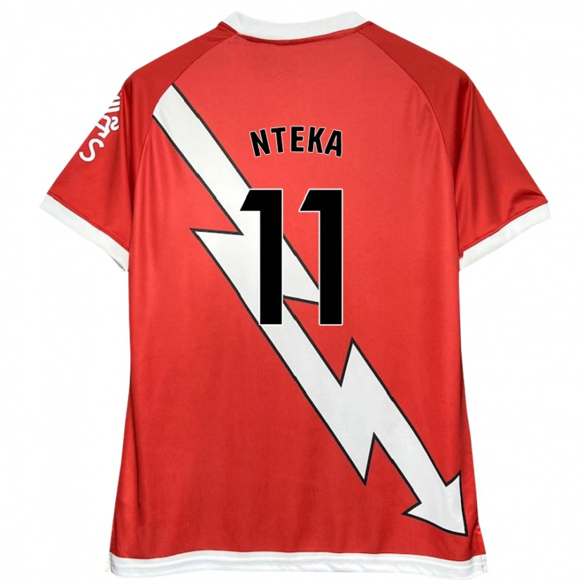 Danxen Herren Randy Nteka #11 Weiß Rot Heimtrikot Trikot 2024/25 T-Shirt