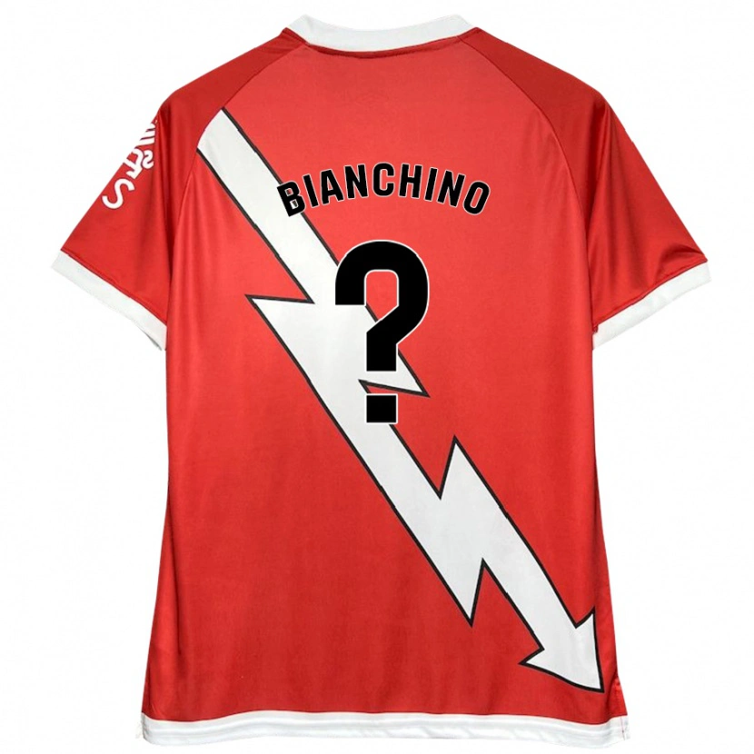 Danxen Herren Nicolò Bianchino #0 Weiß Rot Heimtrikot Trikot 2024/25 T-Shirt