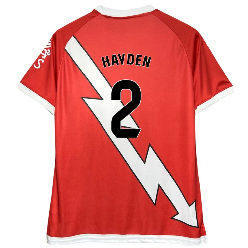 Danxen Herren Danielle Hayden #2 Weiß Rot Heimtrikot Trikot 2024/25 T-Shirt