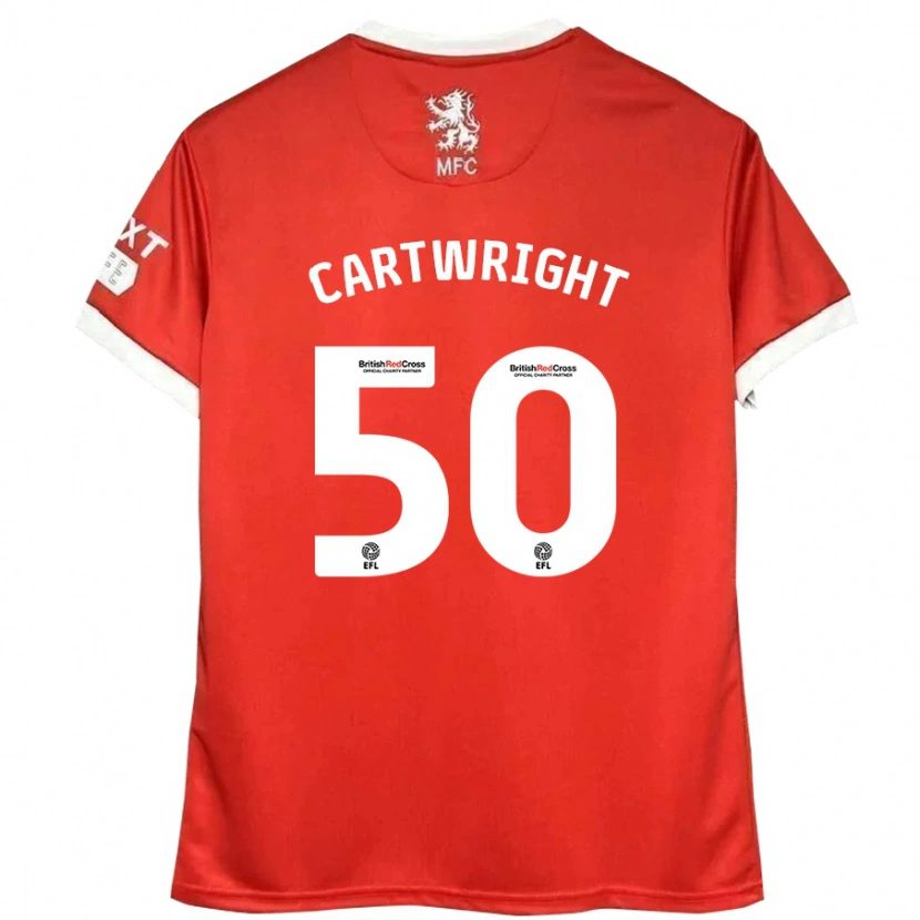 Danxen Herren Fin Cartwright #50 Rot Weiß Heimtrikot Trikot 2024/25 T-Shirt