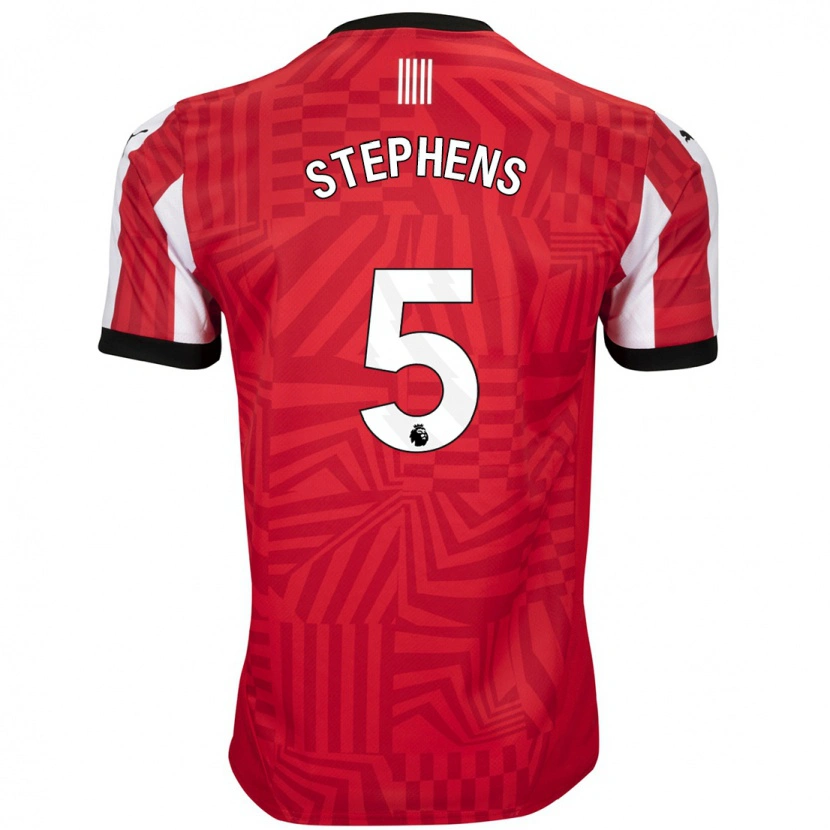 Danxen Herren Jack Stephens #5 Rot Weiß Heimtrikot Trikot 2024/25 T-Shirt