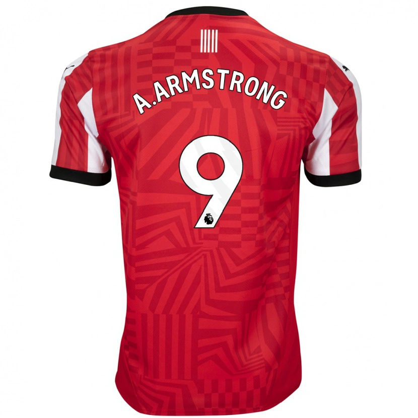 Danxen Herren Adam Armstrong #9 Rot Weiß Heimtrikot Trikot 2024/25 T-Shirt