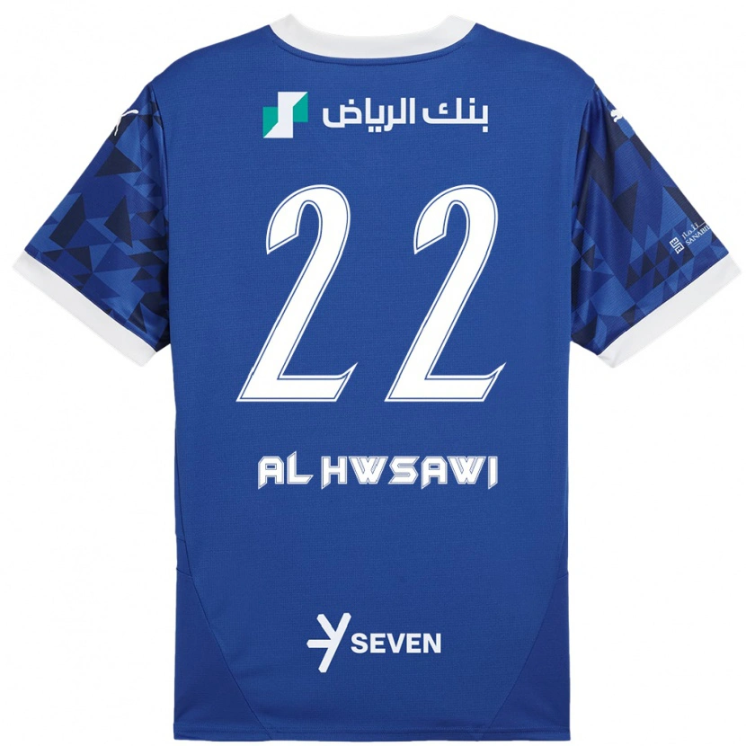 Danxen Herren Shorouq Al-Hwsawi #22 Dunkelblau Weiß Heimtrikot Trikot 2024/25 T-Shirt