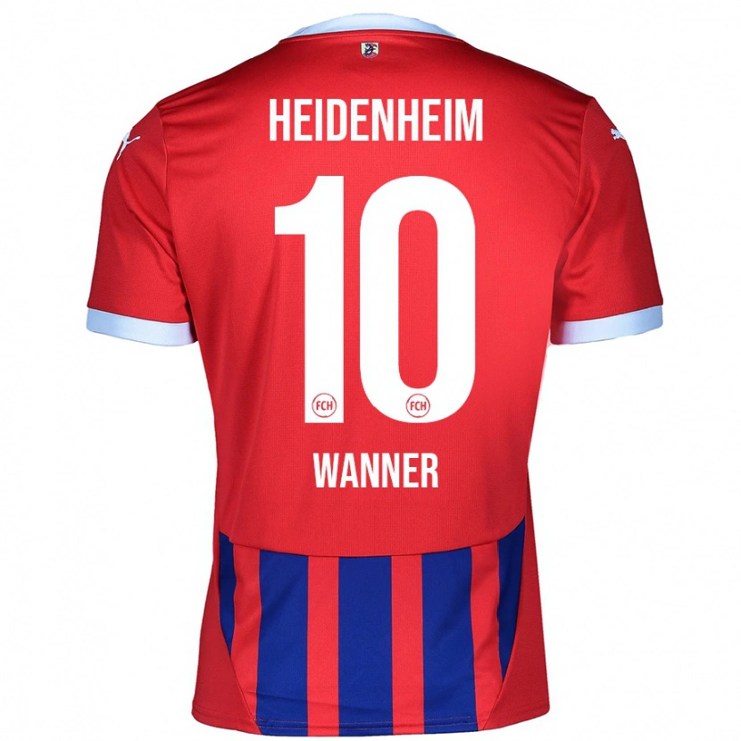 Danxen Herren Paul Wanner #10 Rot Blau Heimtrikot Trikot 2024/25 T-Shirt