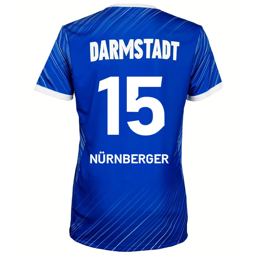 Danxen Herren Fabian Nürnberger #15 Blau Weiß Heimtrikot Trikot 2024/25 T-Shirt