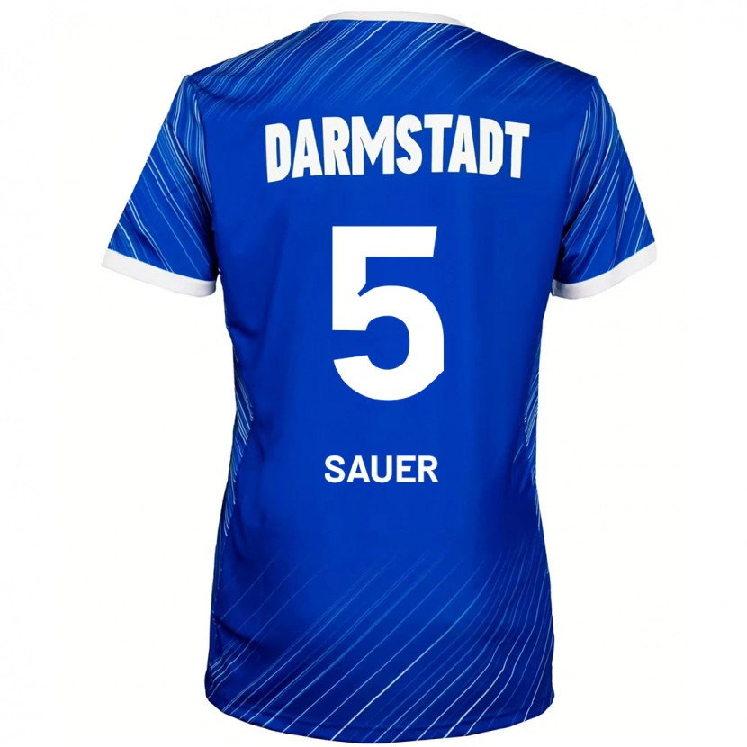 Danxen Herren Tino Sauer #5 Blau Weiß Heimtrikot Trikot 2024/25 T-Shirt