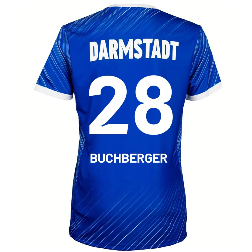 Danxen Herren Jonas Buchberger #28 Blau Weiß Heimtrikot Trikot 2024/25 T-Shirt