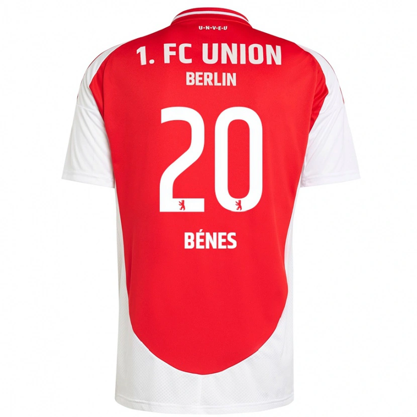 Danxen Herren László Bénes #20 Rot Weiß Heimtrikot Trikot 2024/25 T-Shirt