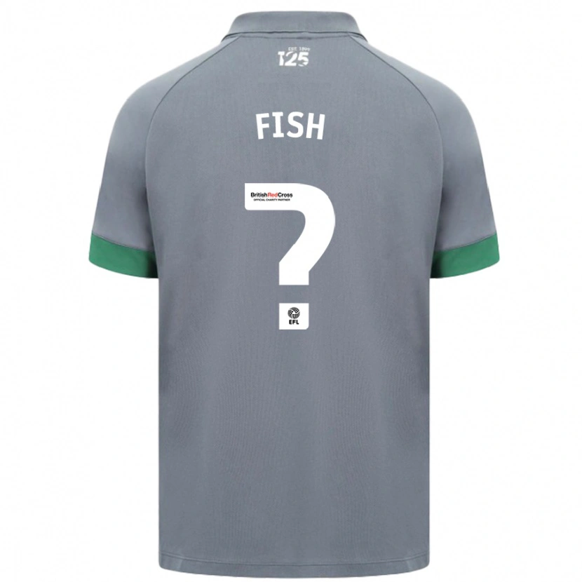 Danxen Herren Will Fish #0 Dunkelgrau Auswärtstrikot Trikot 2024/25 T-Shirt