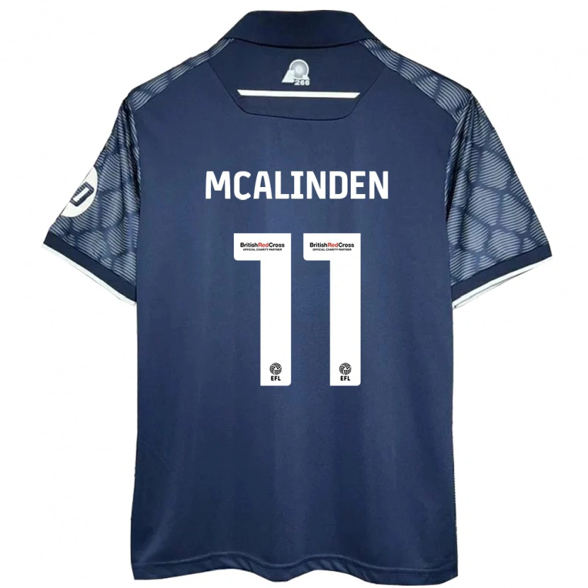 Danxen Herren Liam Mcalinden #11 Schwarz Auswärtstrikot Trikot 2024/25 T-Shirt