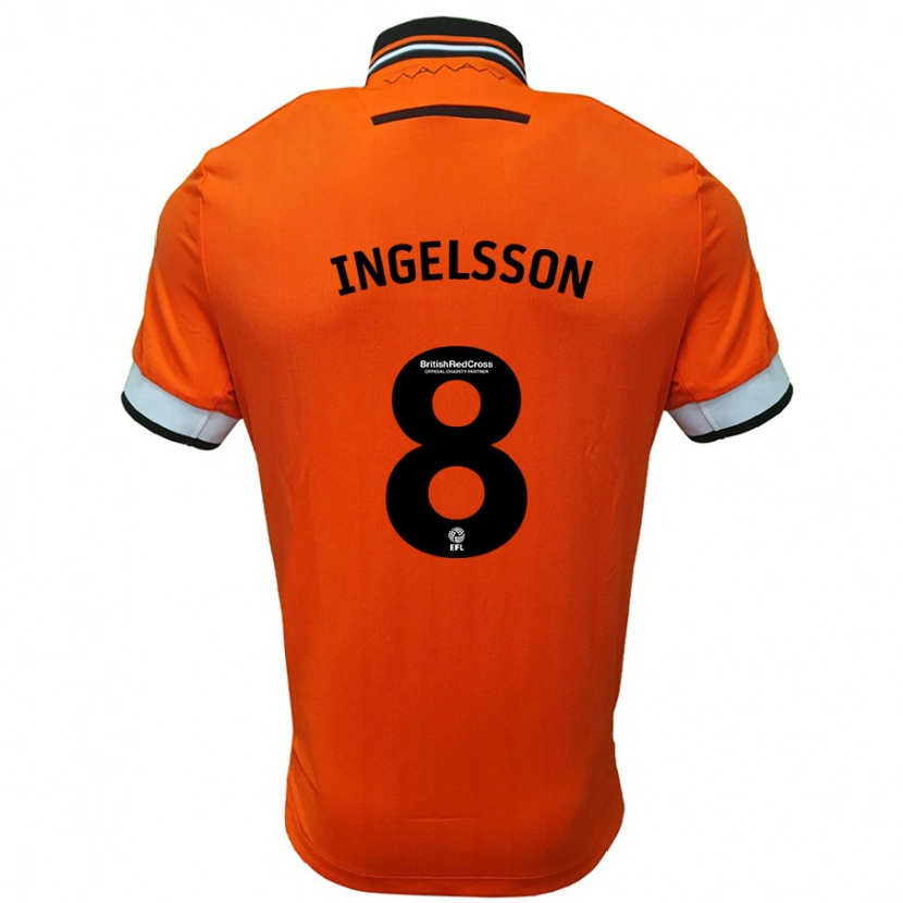 Danxen Herren Svante Ingelsson #8 Orange Weiß Auswärtstrikot Trikot 2024/25 T-Shirt