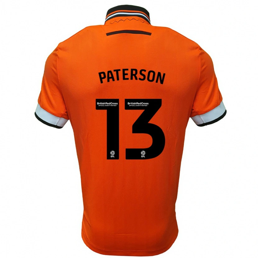 Danxen Herren Callum Paterson #13 Orange Weiß Auswärtstrikot Trikot 2024/25 T-Shirt