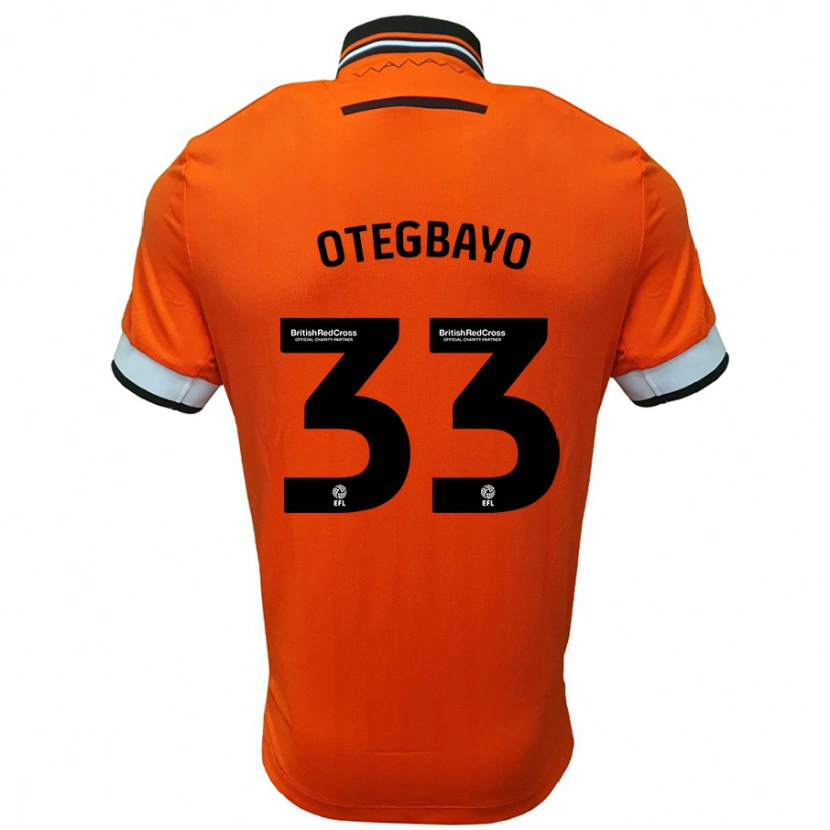 Danxen Herren Gabriel Otegbayo #33 Orange Weiß Auswärtstrikot Trikot 2024/25 T-Shirt