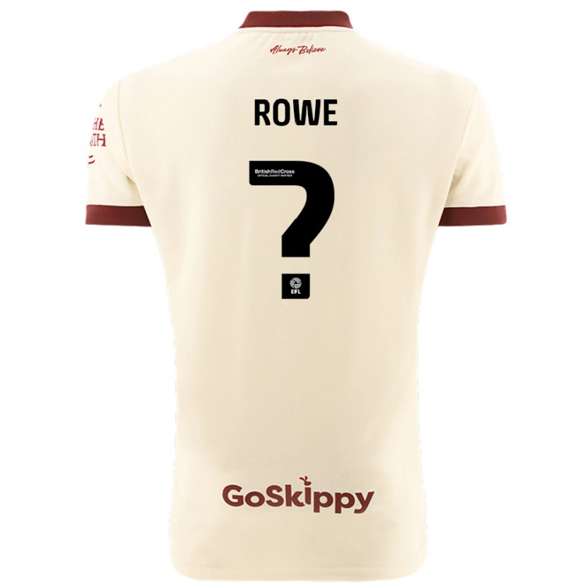 Danxen Herren Romani Rowe #0 Cremeweiß Auswärtstrikot Trikot 2024/25 T-Shirt