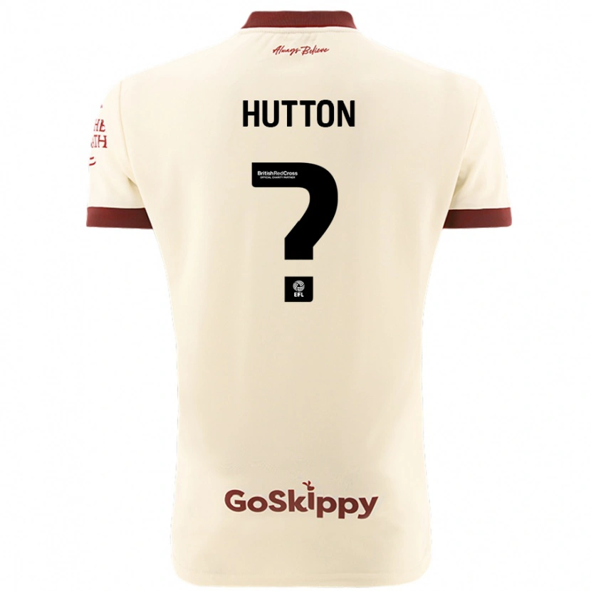 Danxen Herren Callum Hutton #0 Cremeweiß Auswärtstrikot Trikot 2024/25 T-Shirt