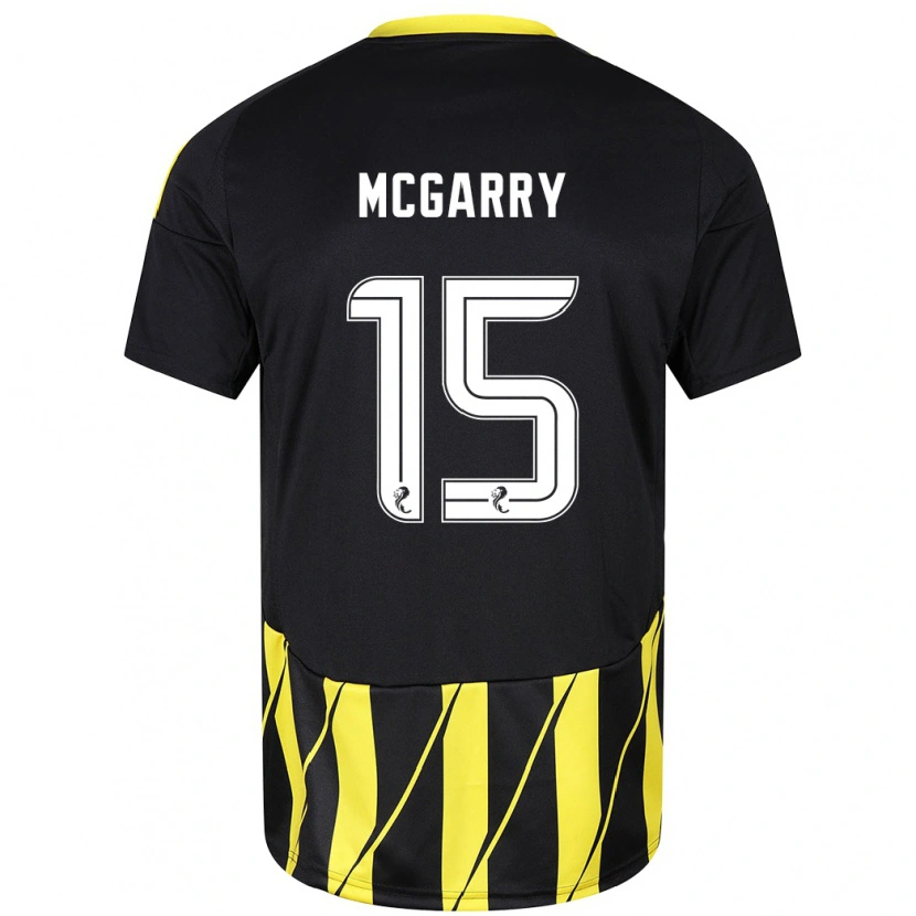 Danxen Herren James Mcgarry #15 Schwarz Gelb Auswärtstrikot Trikot 2024/25 T-Shirt