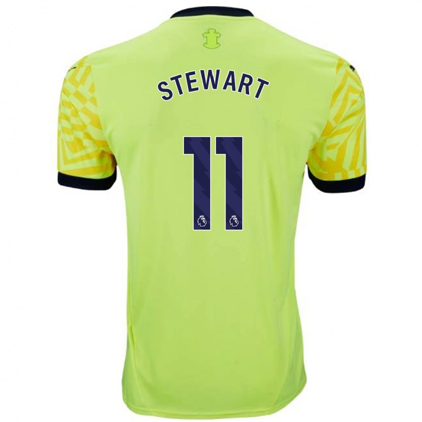 Danxen Herren Ross Stewart #11 Gelb Auswärtstrikot Trikot 2024/25 T-Shirt