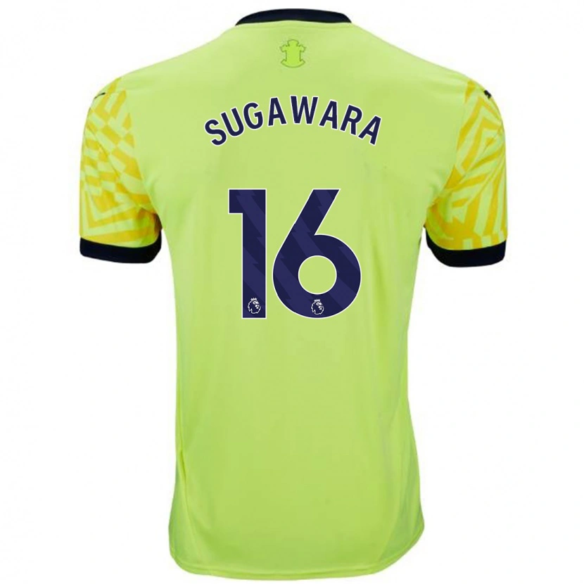 Danxen Herren Yukinari Sugawara #16 Gelb Auswärtstrikot Trikot 2024/25 T-Shirt