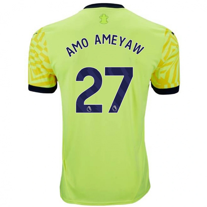 Danxen Herren Samuel Amo-Ameyaw #27 Gelb Auswärtstrikot Trikot 2024/25 T-Shirt