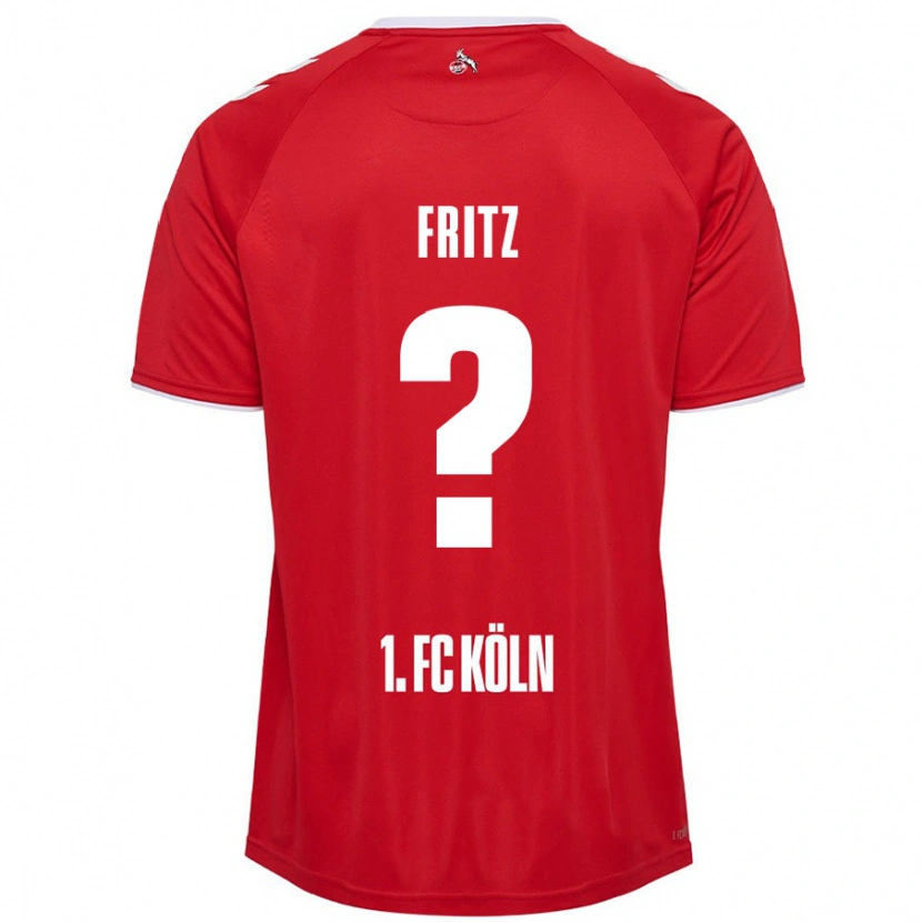 Danxen Herren Johannes Fritz #0 Rot Weiß Auswärtstrikot Trikot 2024/25 T-Shirt