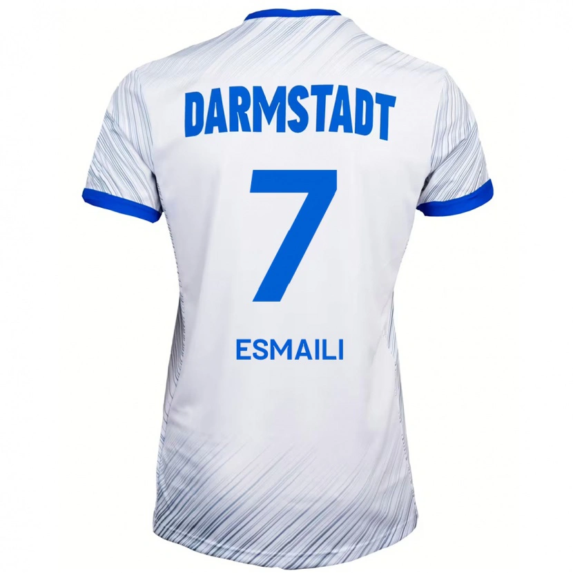 Danxen Herren Ali Esmaili #7 Weiß Blau Auswärtstrikot Trikot 2024/25 T-Shirt