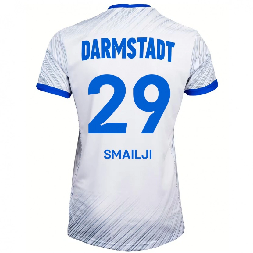 Danxen Herren Esad Smailji #29 Weiß Blau Auswärtstrikot Trikot 2024/25 T-Shirt