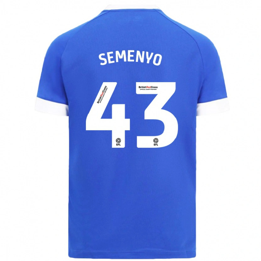 Danxen Damen Jai Semenyo #43 Himmelblau Heimtrikot Trikot 2024/25 T-Shirt