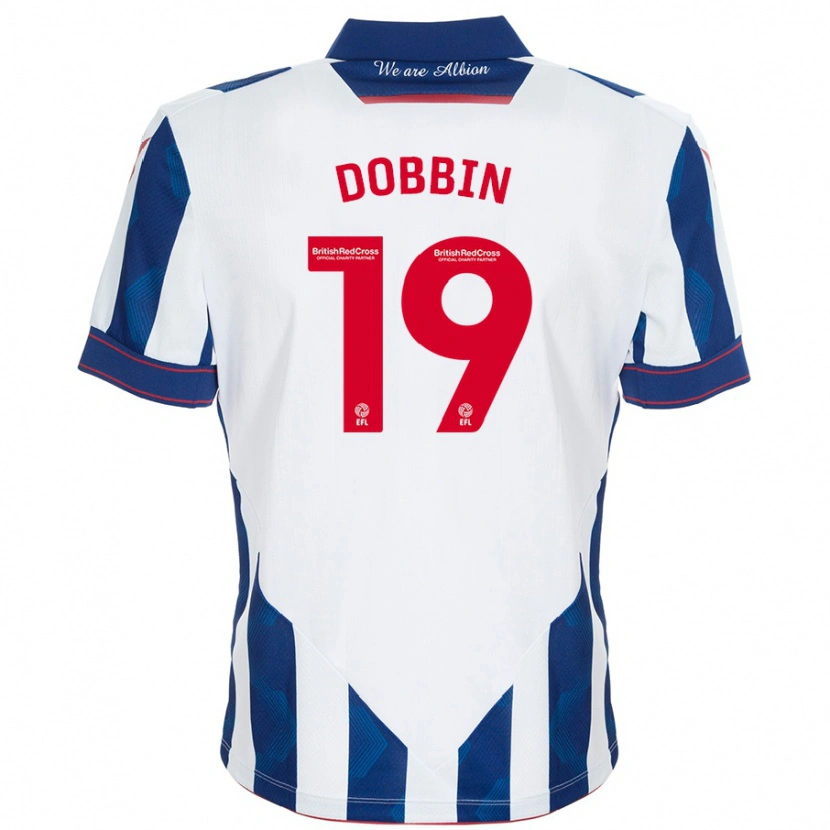 Danxen Damen Lewis Dobbin #19 Weiß Dunkelblau Heimtrikot Trikot 2024/25 T-Shirt