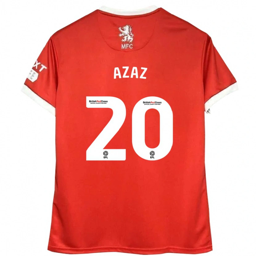 Danxen Damen Finn Azaz #20 Rot Weiß Heimtrikot Trikot 2024/25 T-Shirt